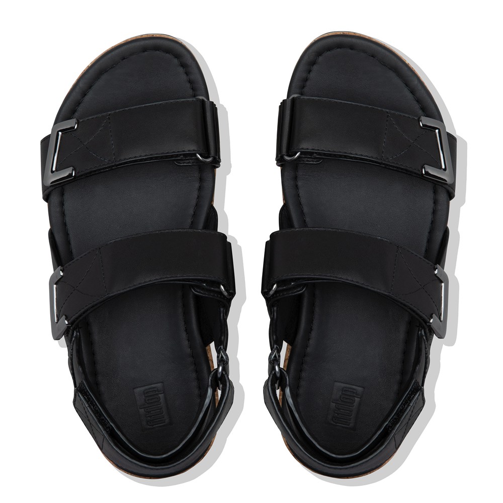 Fitflop Womens Sandals Black - Remi Adjustable Leather - WM3850694